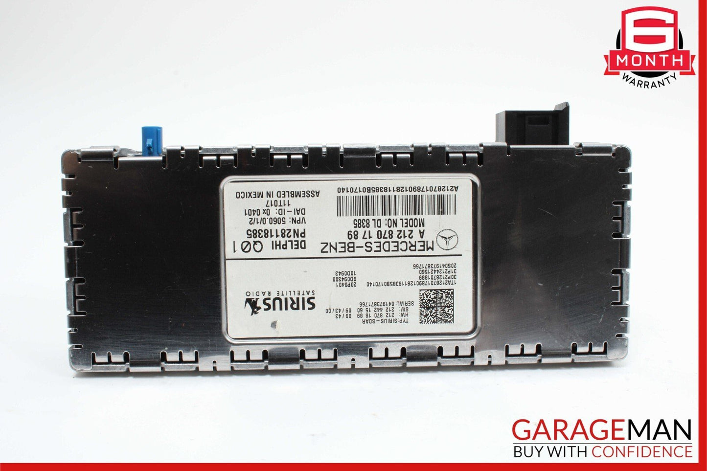 10-17 Mercedes SLK250 E350 C250 C300 Sirius Satellite Radio Receiver Module Unit