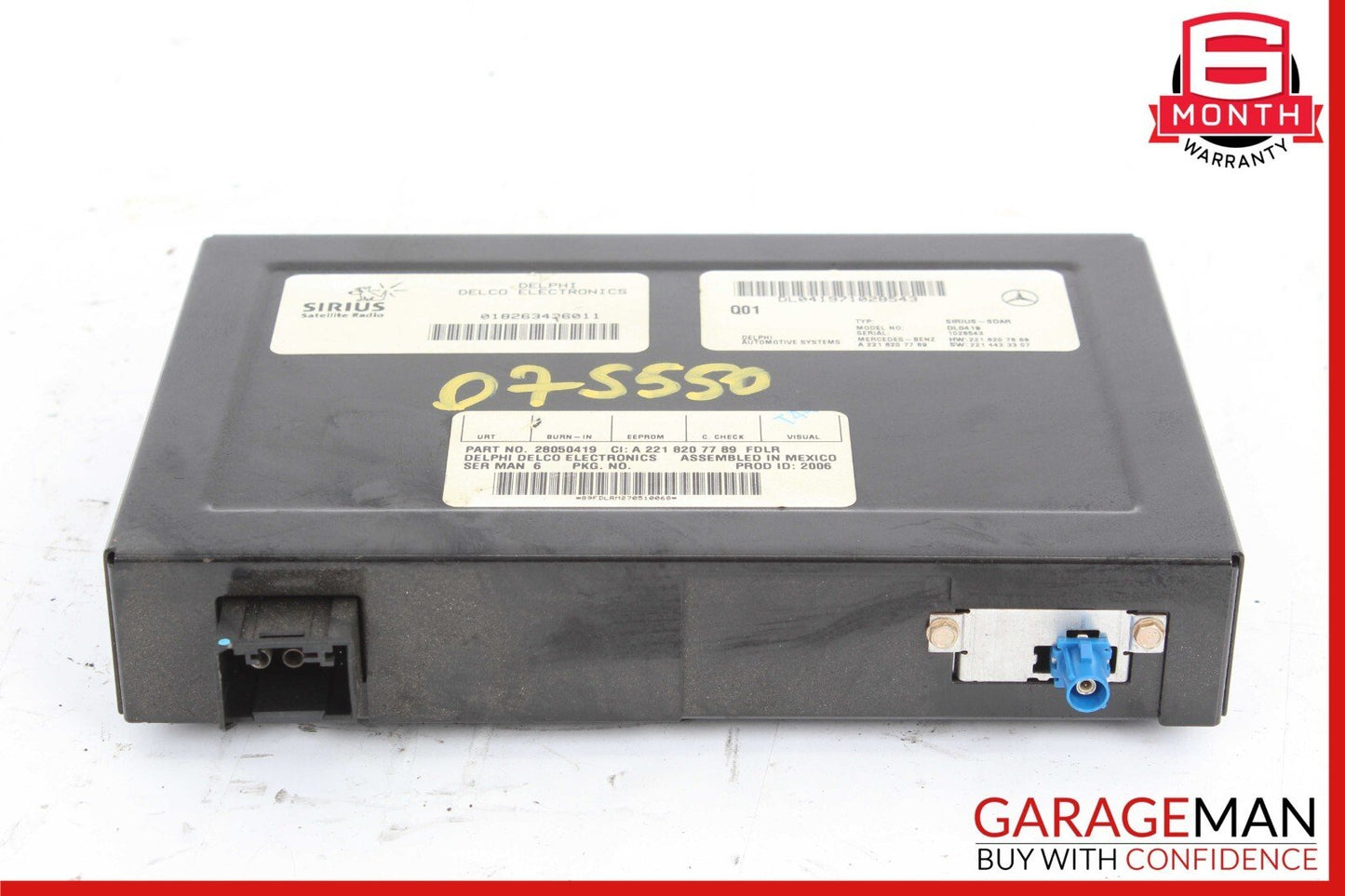 07-14 Mercedes W221 S550 SLK350 Sirius Satellite Radio Module Receiver OEM