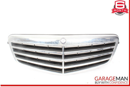 07-09 Mercedes W211 E500 E350 Front Center Bumper Grill Grille Trim Cover Panel