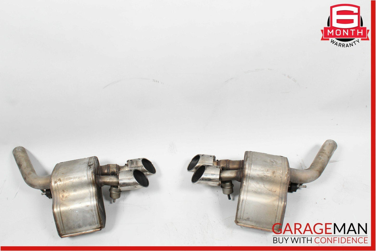 14-17 Maserati Ghibli Rear Left & Right Side Exhaust Muffler Tip Tips Set OEM