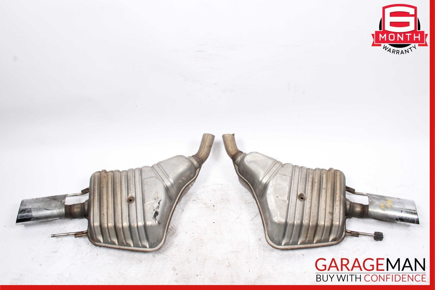 07-09 Mercedes W221 S450 S550 AMG Sport Rear Exhaust Muffler Tips Set of 2 Pc