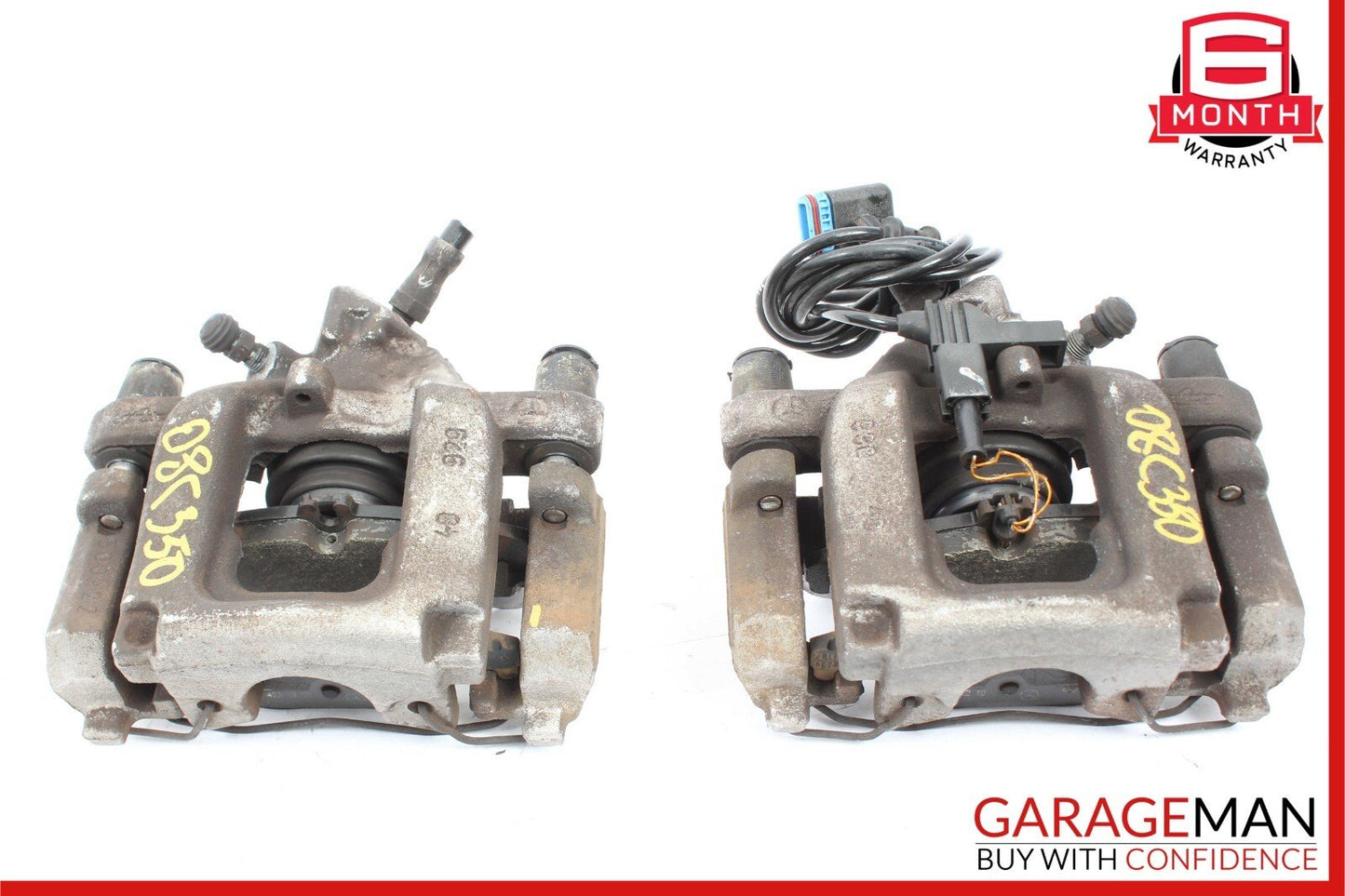 08-14 Mercedes W204 C350 Rear Right And Left Brake Caliper Calipers Set of 2 Pc
