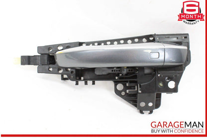 11-18 Audi A8 S8 Rear Left Driver Side Exterior Door Handle Gray 4H0839885 OEM