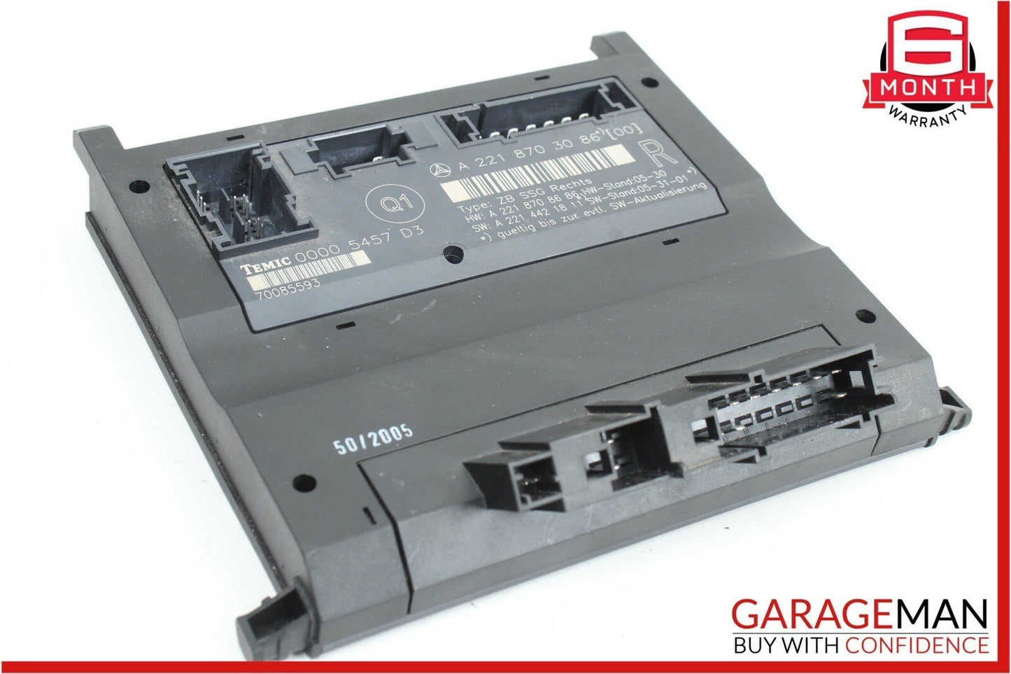 07-09 Mercedes W221 S550 Front Right Passenger Side Under Seat Controller Module