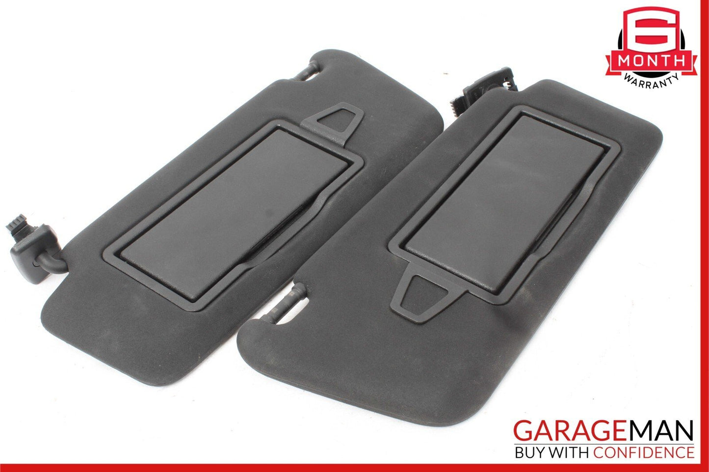 08-14 Mercedes C250 C350 Front Right and Left Sunvisor Sun Visor Cover Set Black