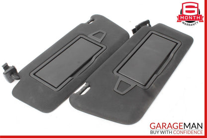 08-14 Mercedes C250 C350 Front Right and Left Sunvisor Sun Visor Cover Set Black