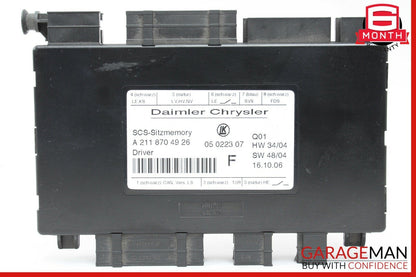 03-11 Mercedes CLS500 GL320 E63 AMG Front Left Side Seat Control Module Unit