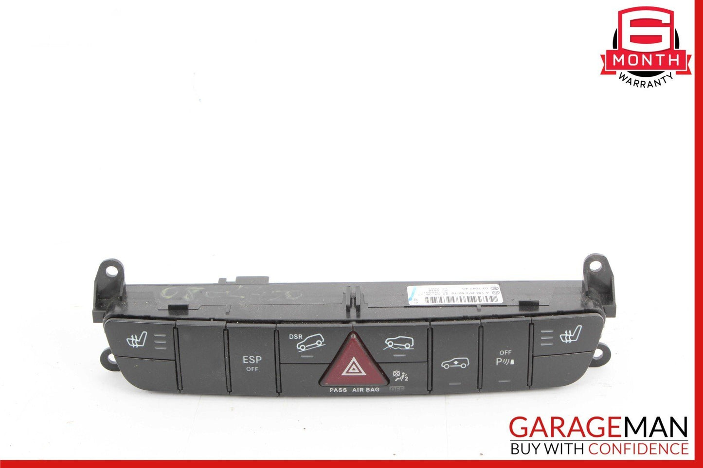 06-12 Mercedes X164 GL550 GL450 Hazard Light Control Switch Panel Module Unit
