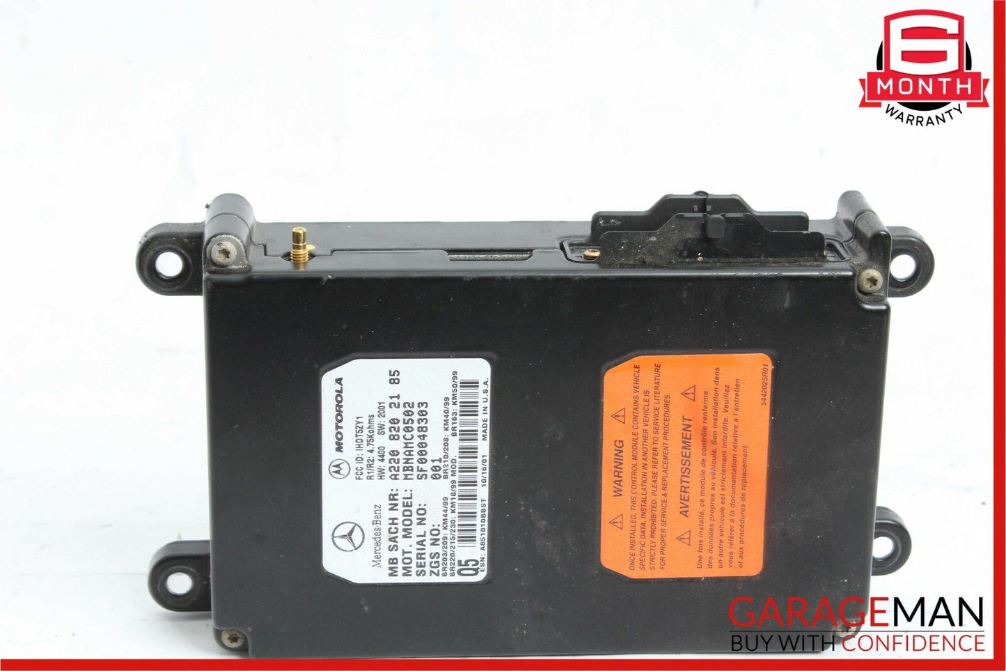 06-12 Mercedes W251 R250 SL500 Telephone Phone Bluetooth Voice Control Module