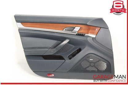 10-16 Porsche Panamera 970 Front Left Side Interior Door Panel Black OEM