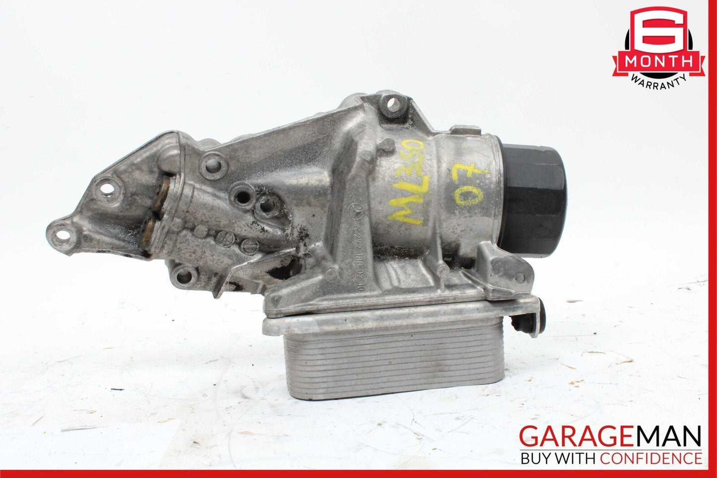 05-13 Mercedes W164 ML350 E350 Engine Oil Filter Cooler Housing 2721800210 OEM