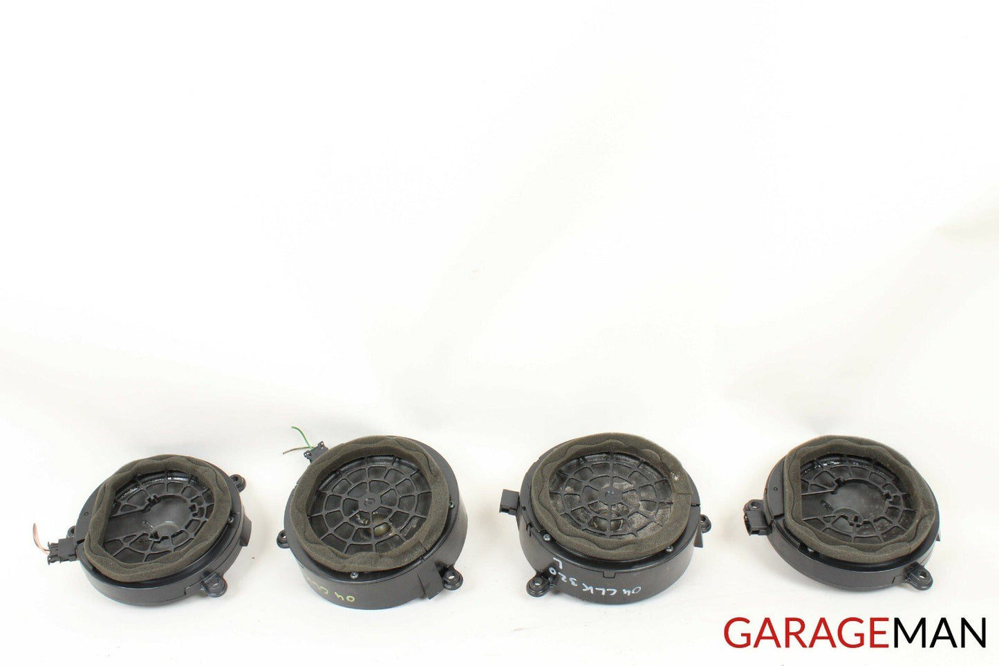 03-09 Mercedes W209 CLK320 CLK55 AMG Front & Rear Complete Door Speaker Set OEM