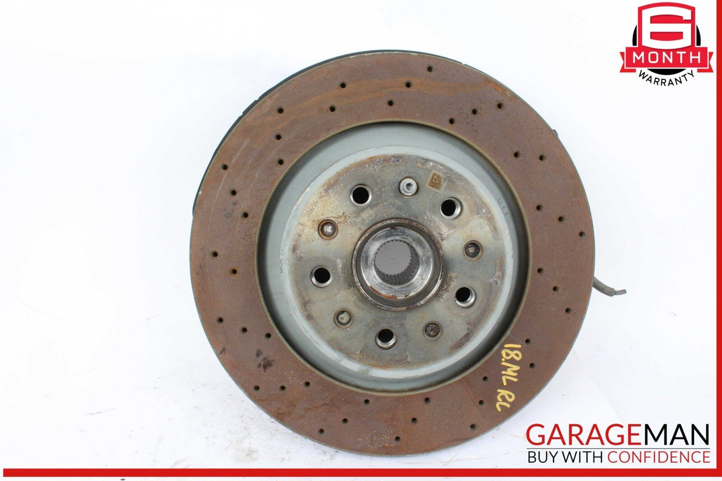 17-20 Maserati Levante Rear Left Driver Side Spindle Knuckle Hub w/ Rotor Disc