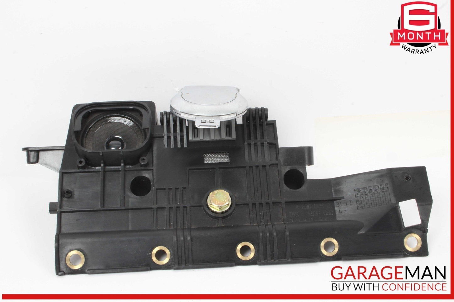 03-08 Mercedes R230 SL500 Rear Left Seat Belt Retractor Luggage w/ Speaker OEM