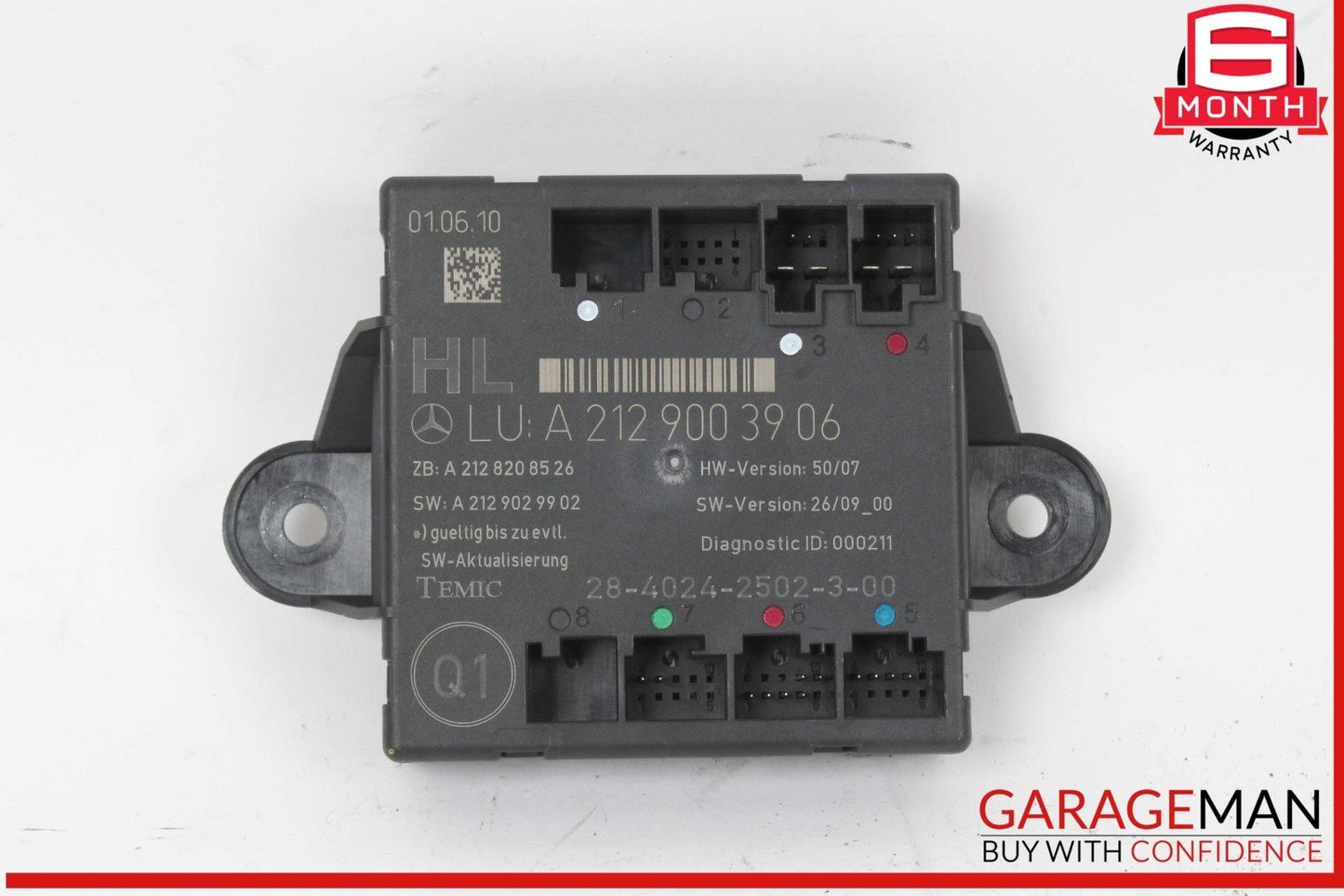 08-18 Mercedes W212 E350 Rear Left Side Door Control Module 2129003906 OEM