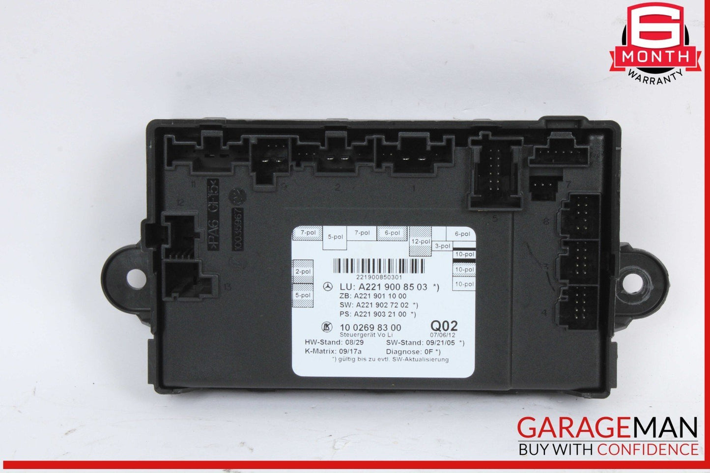 07-13 Mercedes W221 S550 S400 Front Left Driver Side Door Control Module OEM
