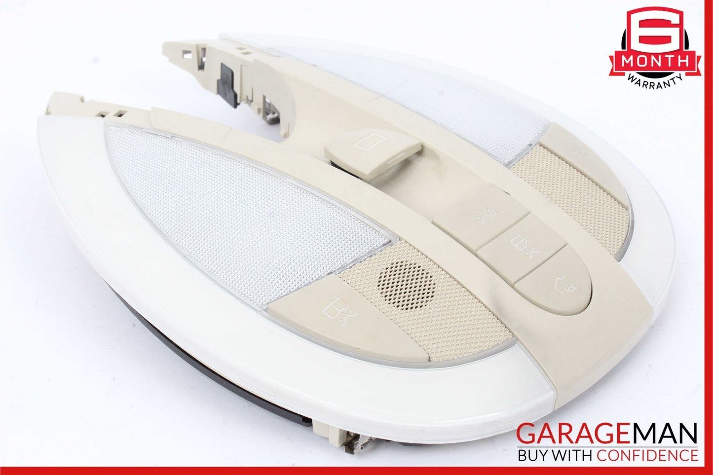 06-11 Mercedes W219 CLS500 Front Overhead Dome Light Sunroof Switch Beige OEM