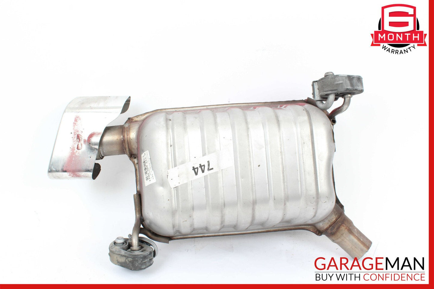 12-16 Mercedes R172 SLK350 M276 Rear Left Exhaust Muffler OEM