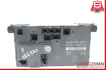 03-09 Mercedes W211 E320 E350 E550 Front Right Side Door Controller Module Unit