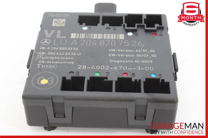 08-18 Mercedes W204 C280 C300 E400 Front Left Side Door Control Module Unit