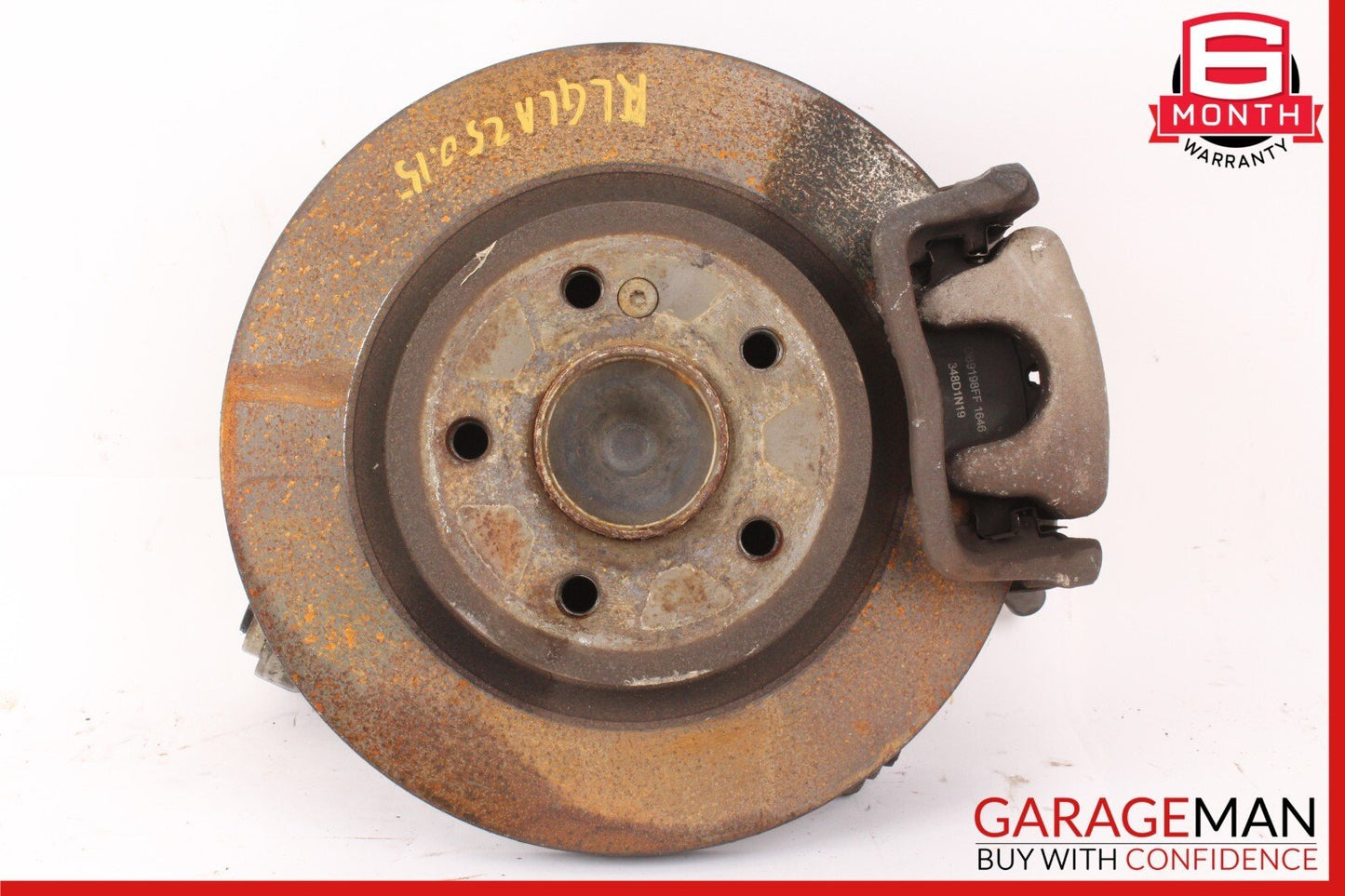 14-19 Mercedes X156 GLA250 Rear Left Spindle Knuckle Hub Rotor Disc w/ Caliper