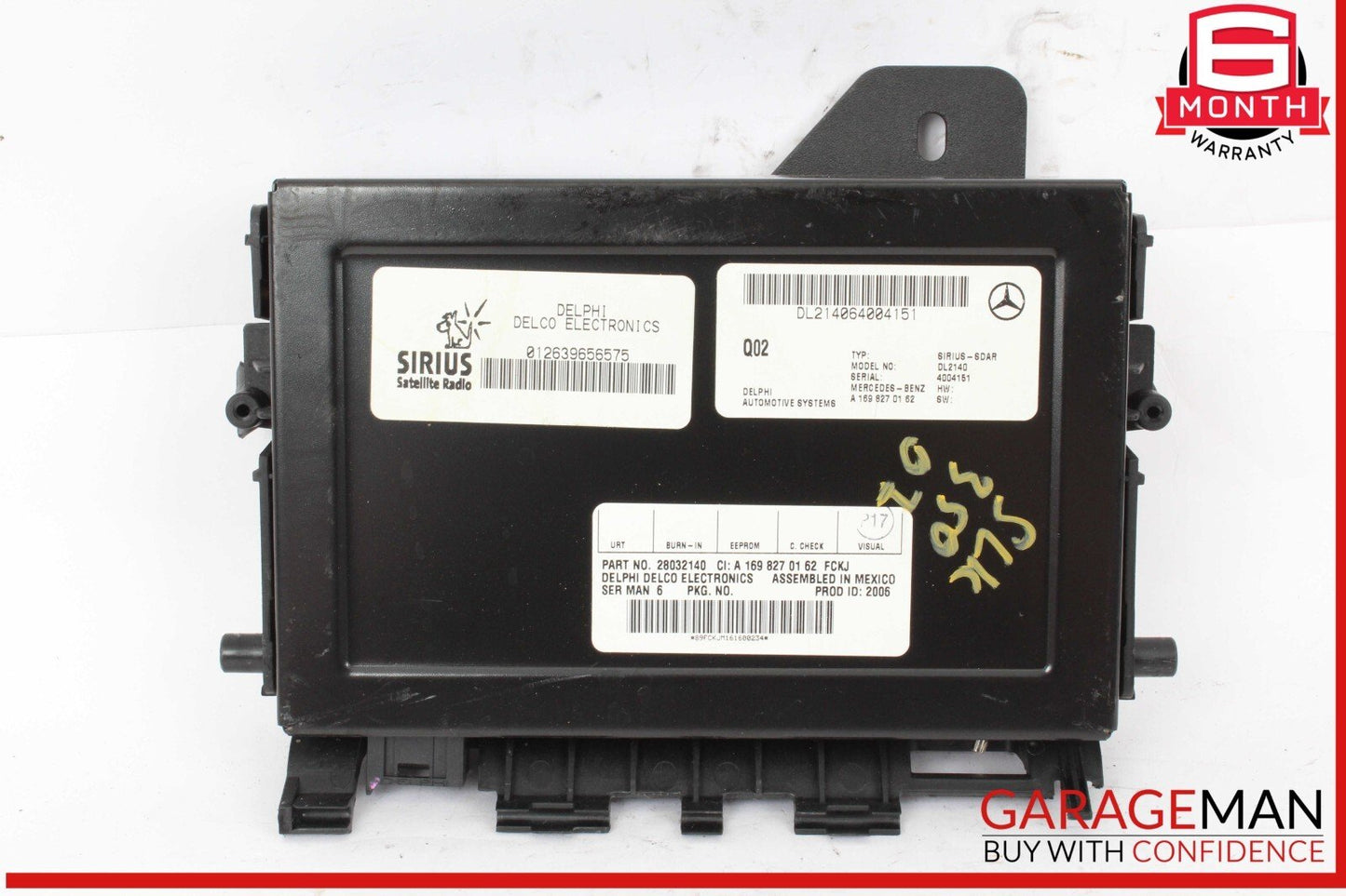 03-09 Mercedes R171 SLK350 Sirius Satellite Radio Receiver Module Unit OEM