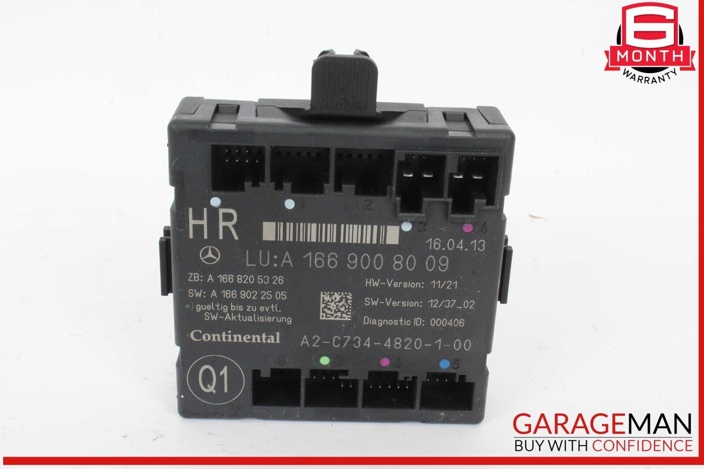 12-19 Mercedes X166 GL450 Rear Right Passenger Side Door Control Module Unit