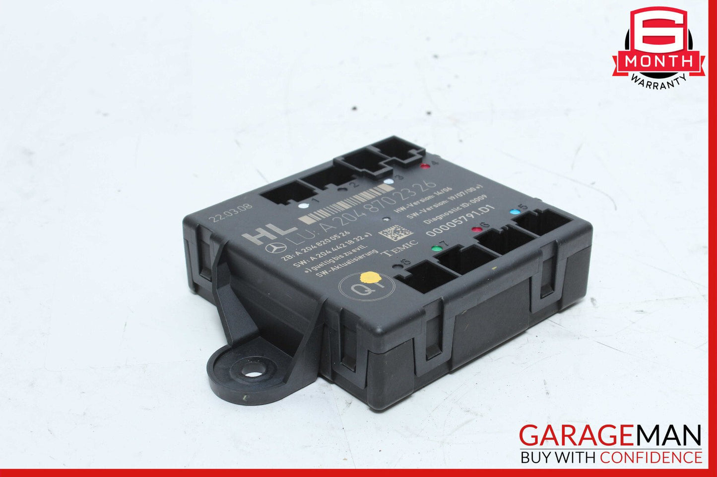 08-14 Mercedes W204 C300 C350 Rear Left Side Door Control Module 2048702326 OEM