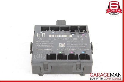 12-19 Mercedes X166 GL450 ML350 GLE350 Rear Right Side Door Control Module Unit