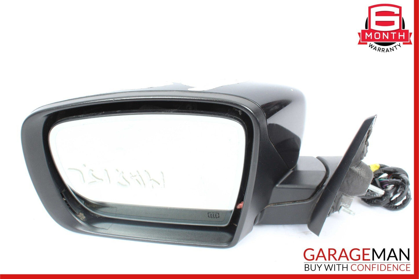 14-17 Maserati Ghibli Front Left Driver Side Mirror Door Rear View Black OEM