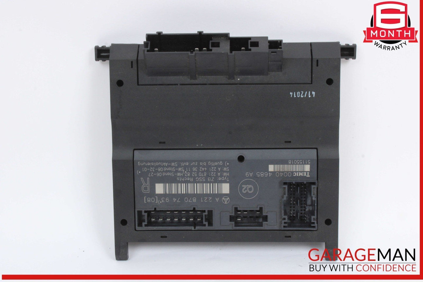 07-13 Mercedes W221 S550 Front Right Side Under Seat Control Module Unit OEM