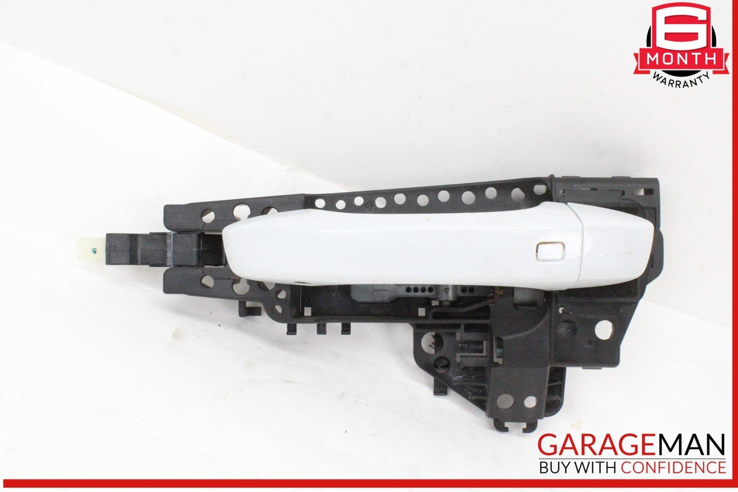 17-24 Audi Q7 Rear Left Driver Side Exterior Door Handle White 4M0837885A OEM
