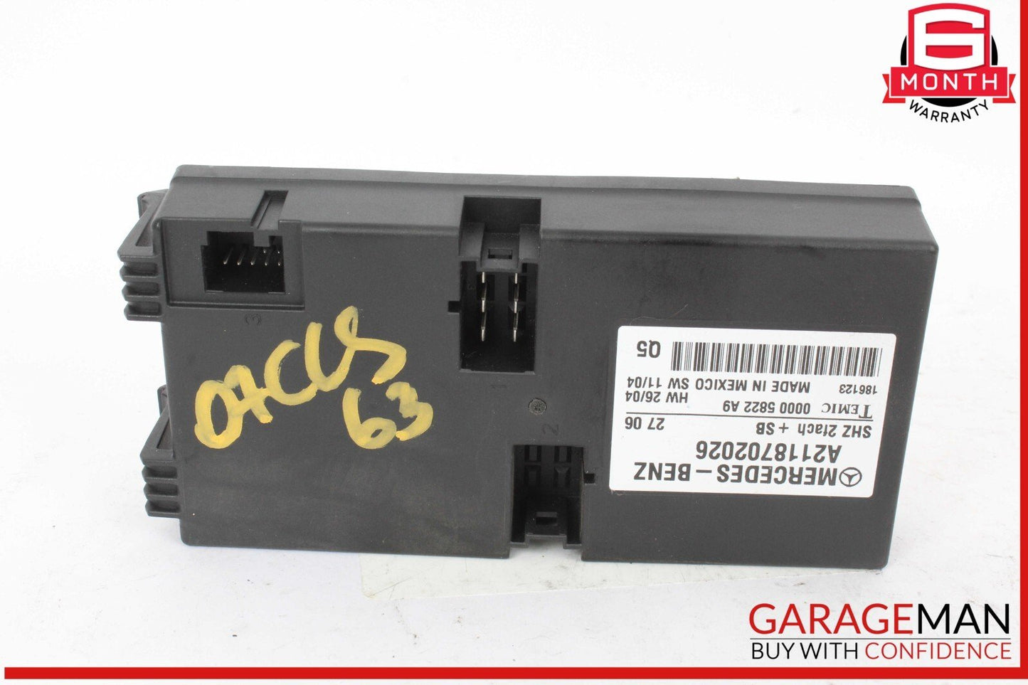 06-13 Mercedes W219 CLS63 AMG GL550 Heated Seat Control Module Unit 2118702026