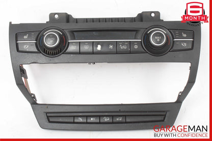 07-13 BMW X5 X6 HVAC HEATER AC CLIMATE CONTROL SWITCH PANEL W/ TRIM OEM