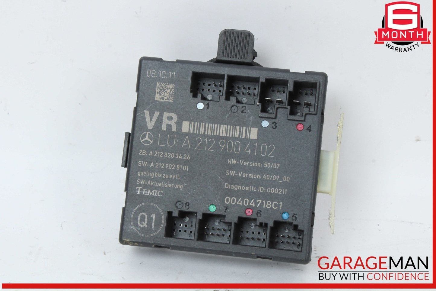 08-14 Mercedes X204 GLK350 Front Right Passenger Side Door Control Module Unit
