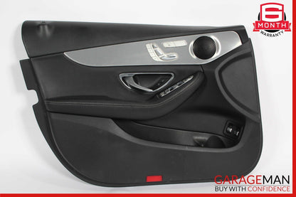 15-18 Mercedes W205 C300 C350e Front Left Interior Door Panel Anthracite Assy