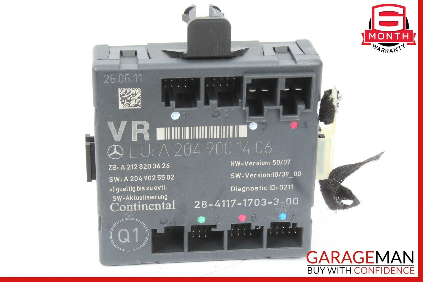 12-15 Mercedes W204 C250 C350 Coupe Front Right Side Door Control Module Unit