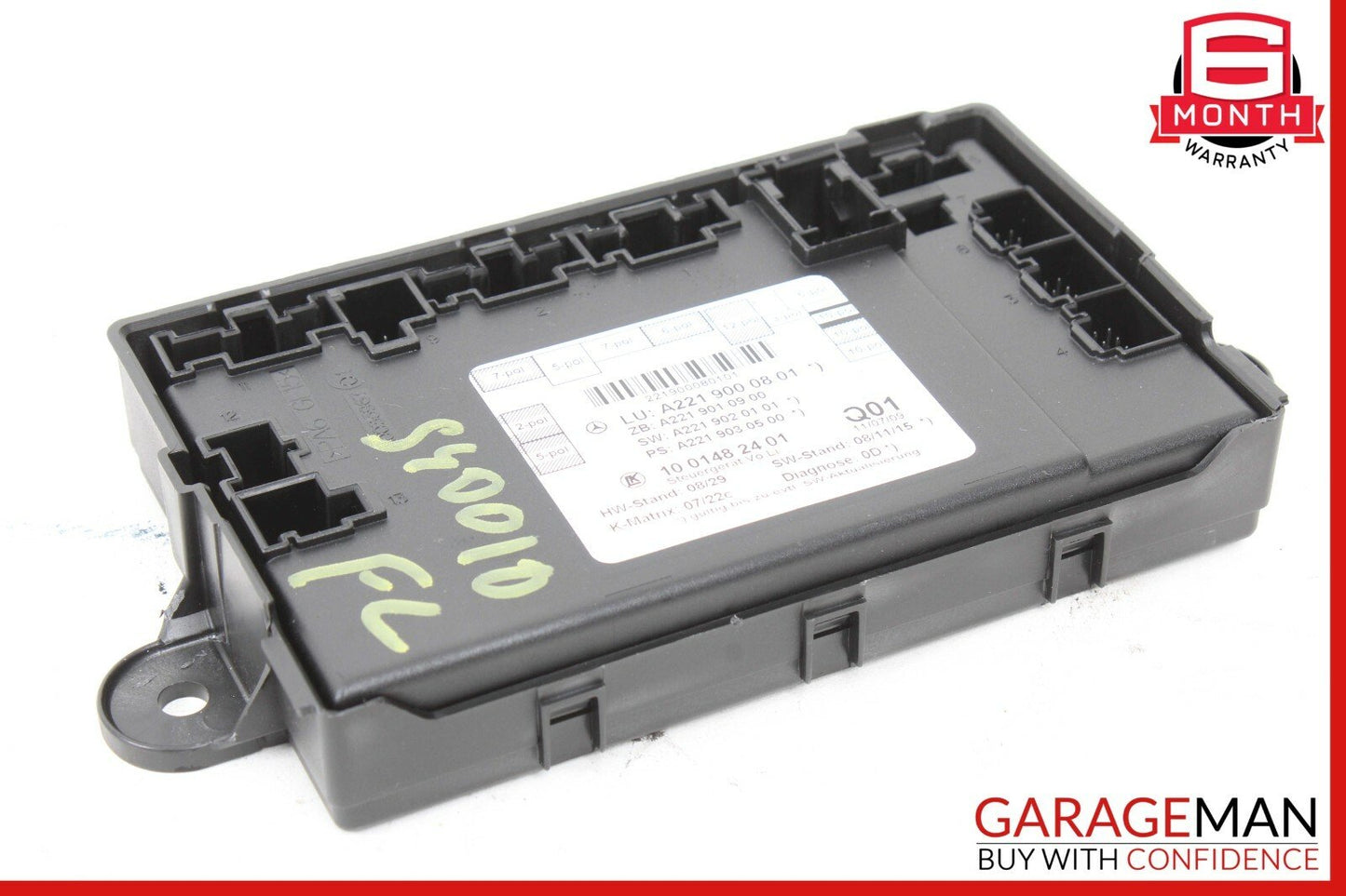10-13 Mercedes W221 S550 S600 S63 Front Left Door Control Module 2219000801 OEM
