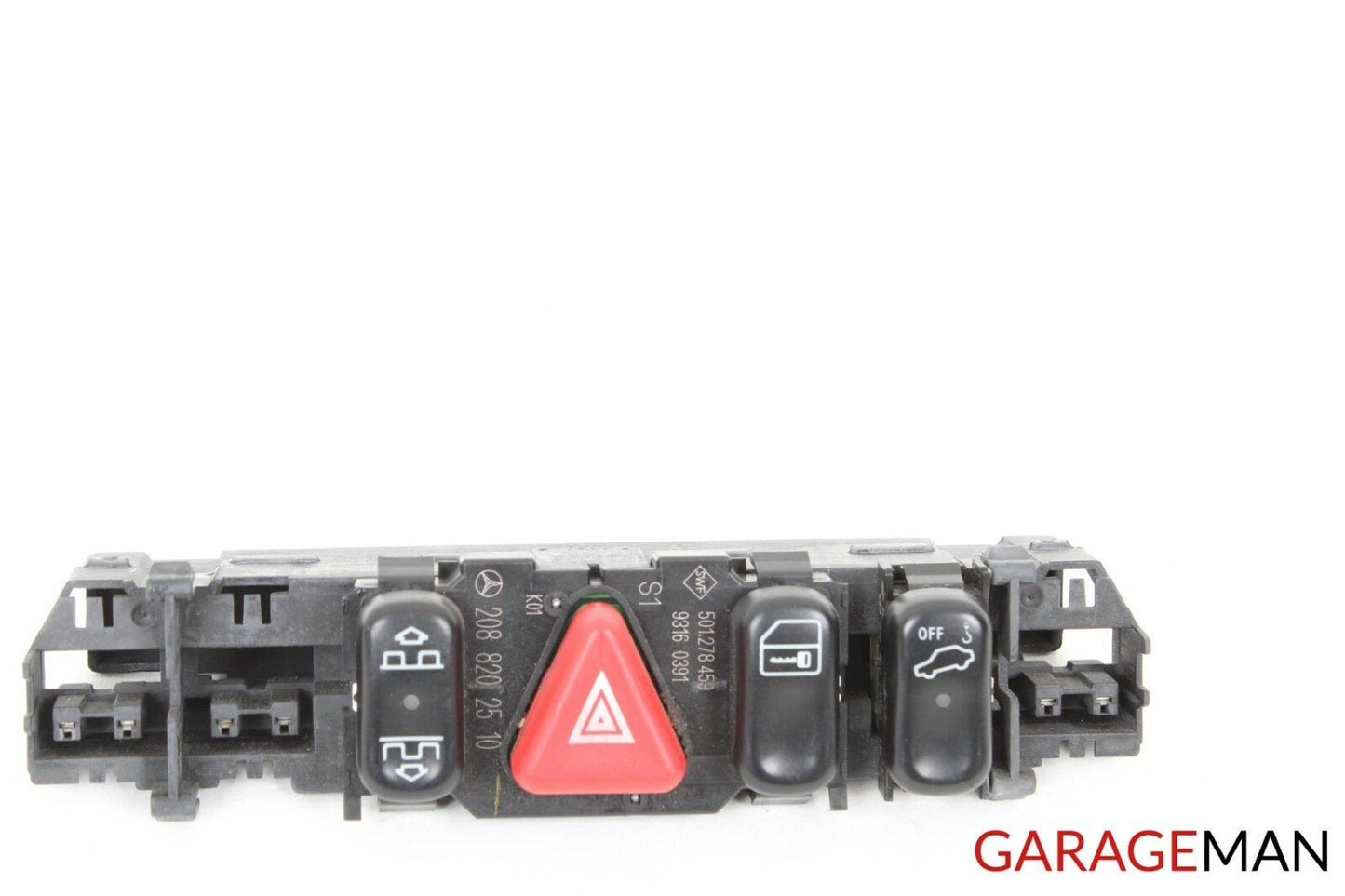 98-03 Mercedes W208 CLK320 CLK430 Hazard Door Lock Switch Control Panel OEM