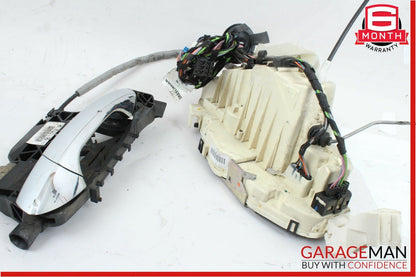 07-13 Mercedes S550 Rear Left Door Lock Latch Actuator w/ Exterior Handle Silver