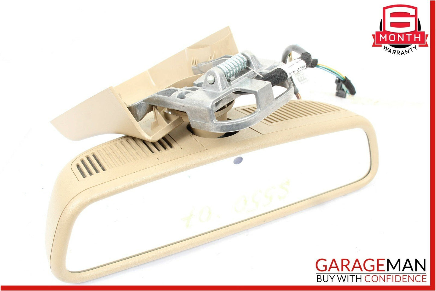 07-09 Mercedes W221 S550 S65 AMG Top Upper Rear View Mirror Brown 2218110007 OEM