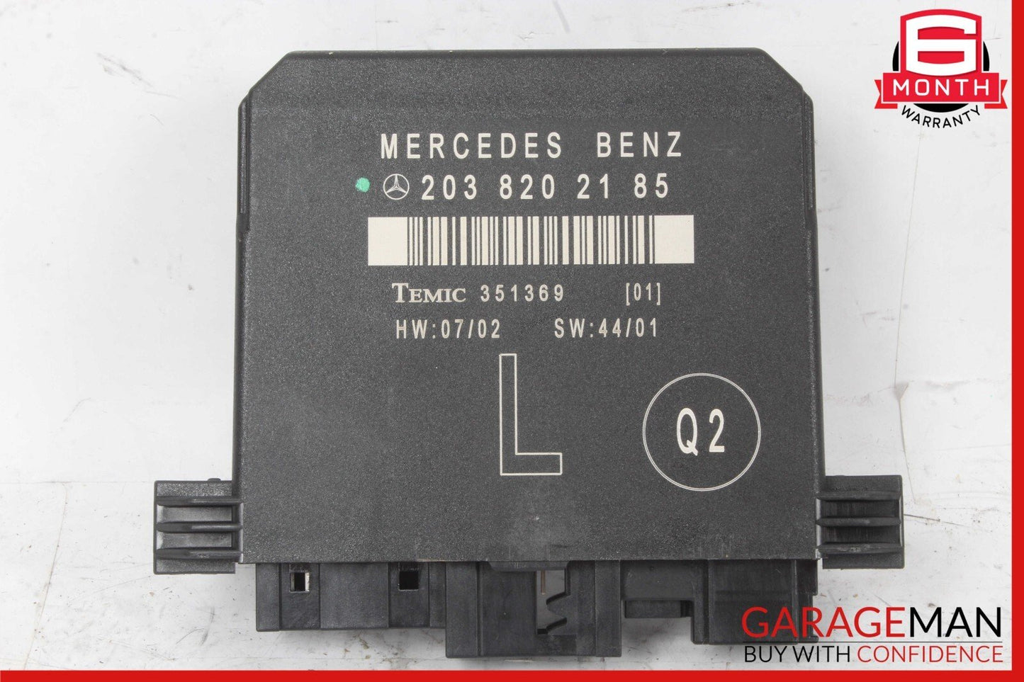 01-07 Mercedes W203 C240 C320 Door Control Module Rear Left 2038202185 OEM
