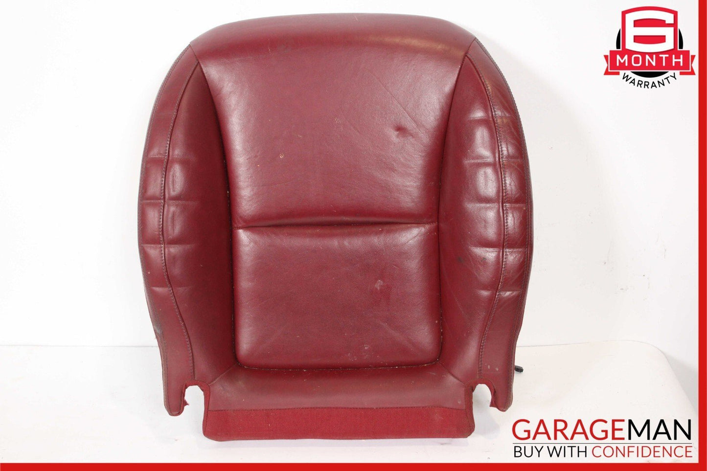 12-16 Mercedes R172 SLK350 Front Right Side Lower Bottom Seat Cushion Cover Red