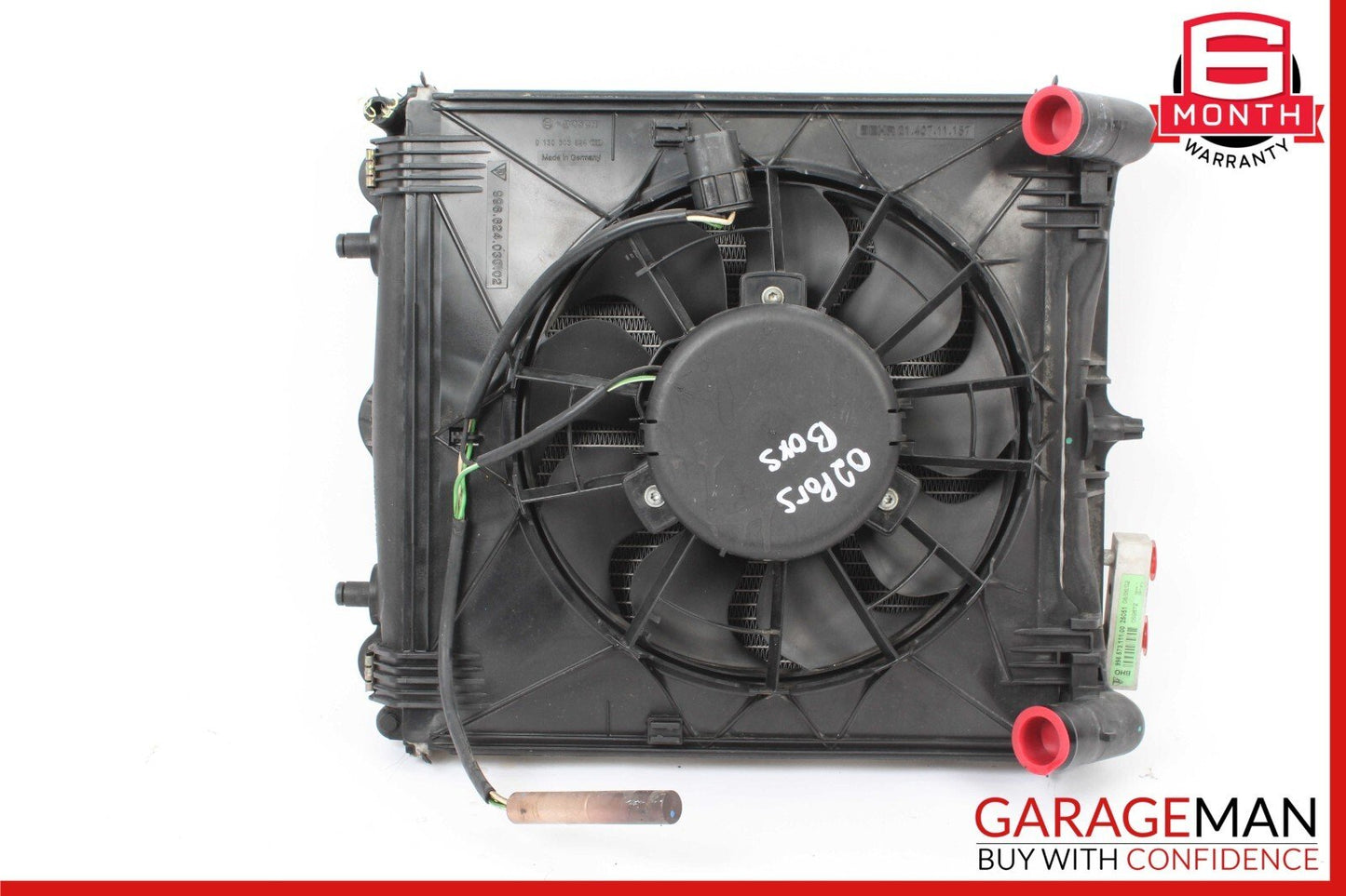 97-05 Porsche Boxster S Left Engine Cooling Radiator A/C Air Condenser Assembly