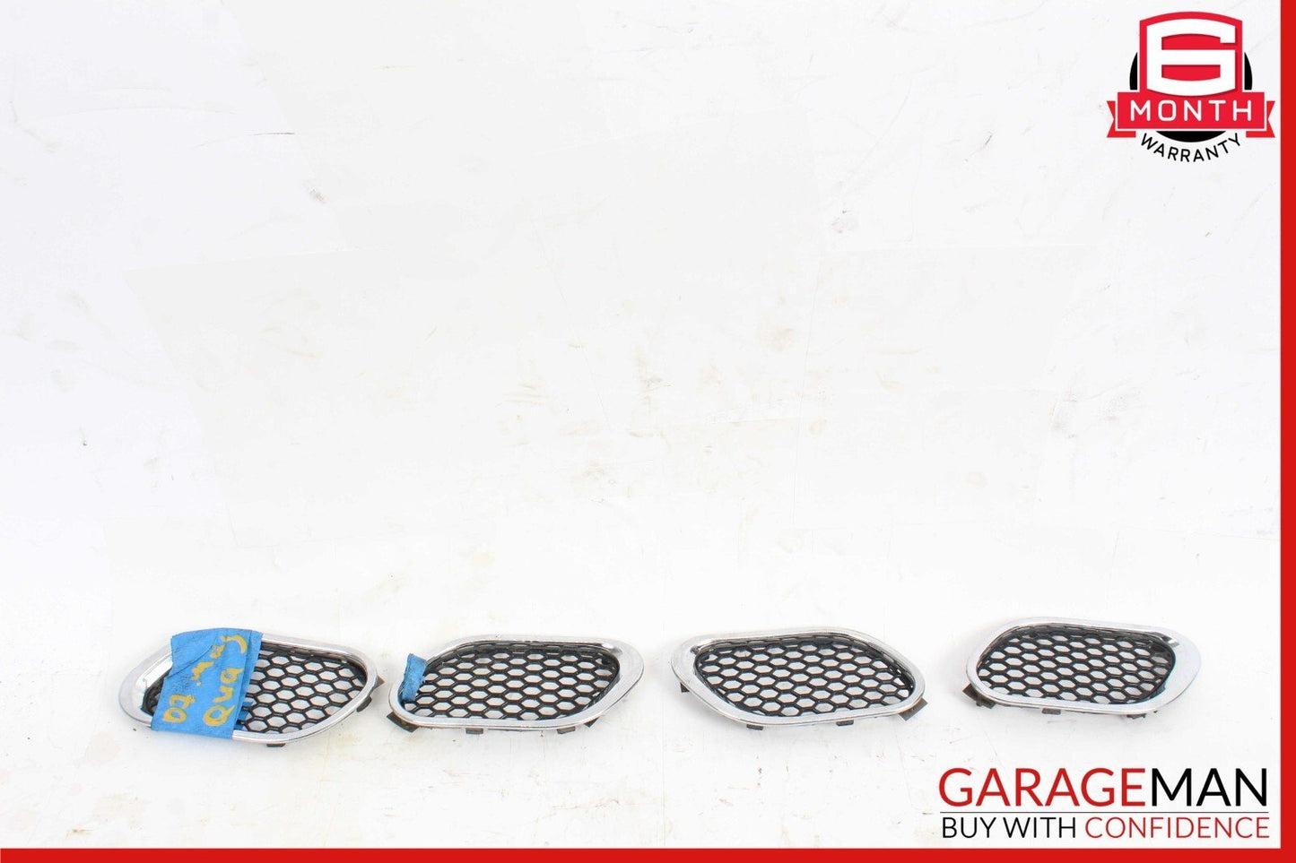 03-13 Maserati Quattroporte M139 Fender Grill Grille Vent Left Side Set of 4 Pc