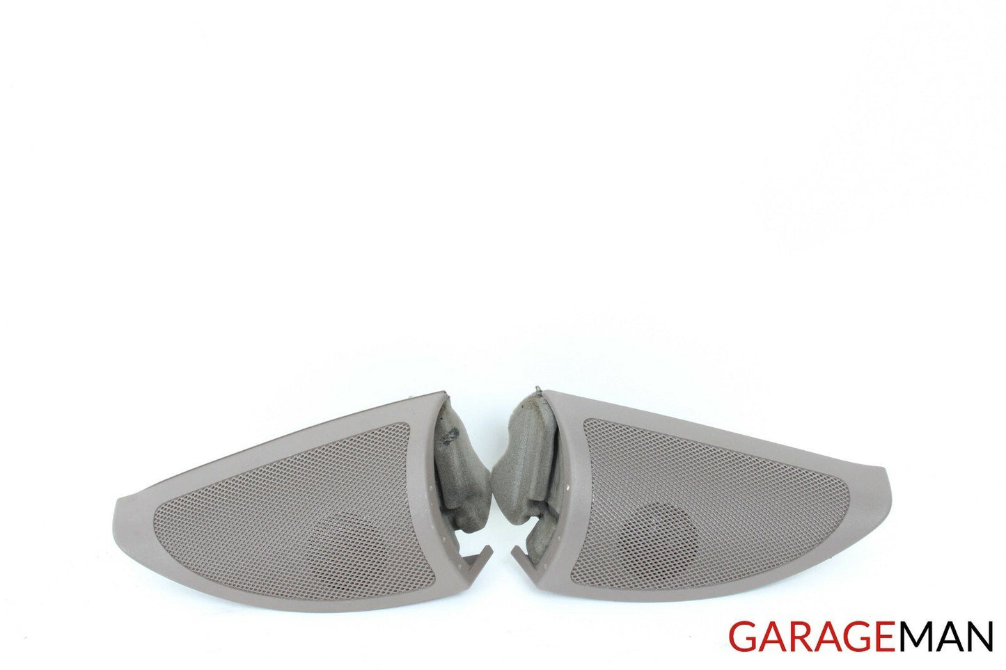06-10 Mercedes W251 R350 Left & Right Side Door Corner Tweeter Speaker Set Brown