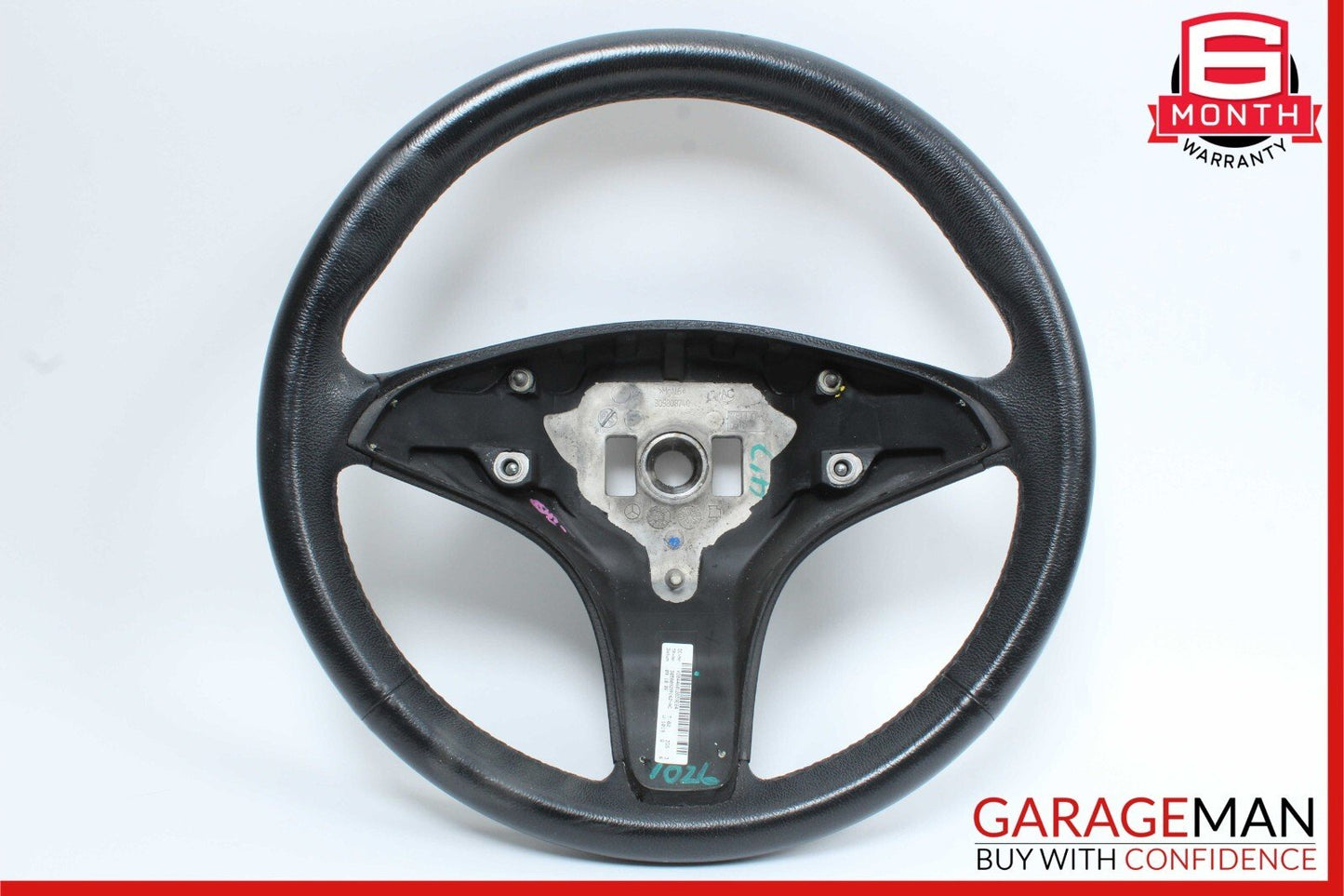 08-12 Mercedes X204 GLK350 C280 C300 3 Spoke Steering Wheel 2044601203 Black OEM