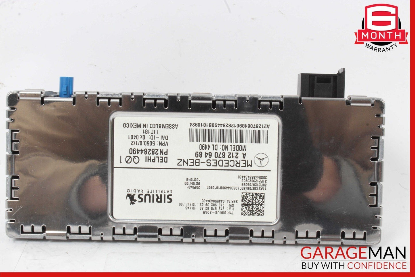 12-14 Mercedes W212 E350 GLK350 Sirius Satellite Radio Receiver 2128706489 OEM