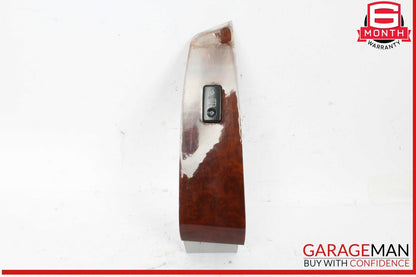 03-06 Mercedes W220 S500 Front Right Side Door Window Switch Trim Bezel Wood