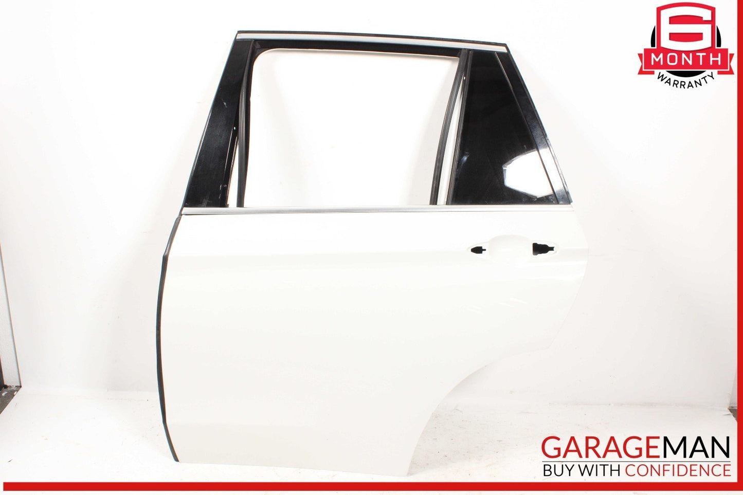 14-18 BMW X5 Rear Left Driver Side Door Shell Panel White OEM